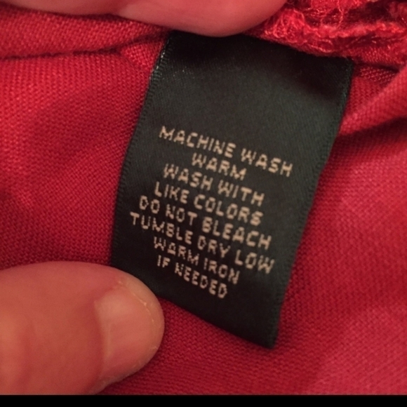 LAUREN Ralph Lauren Red Linen Top - Picture 9 of 9